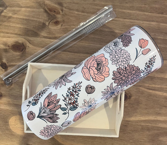 OOPSIE Boho Floral 20 oz Tumbler